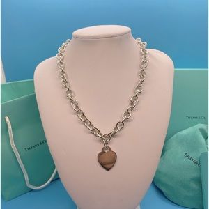 Tiffany & Co Heart Tag Chain Link Choker